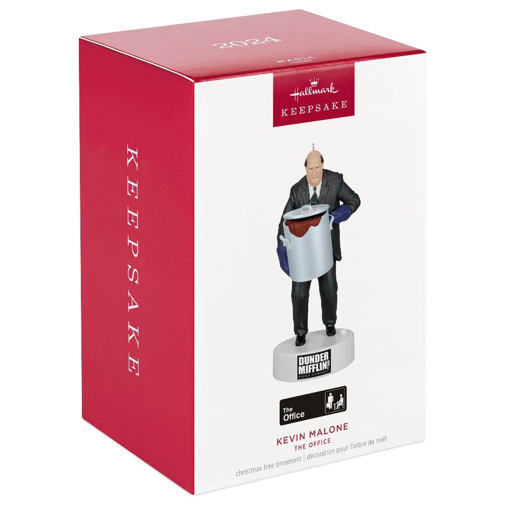 New! Kevin from The Office TV Show Hallmark Keepsake Ornament Chili + Audio!